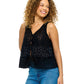 Boho Floral Knit Vest Button Up