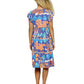 Boho Floral Ruffled Dress