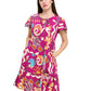 Boho Floral Ruffled Dress