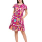 Boho Floral Ruffled Dress