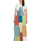 Overall Boho Patchwork Textured