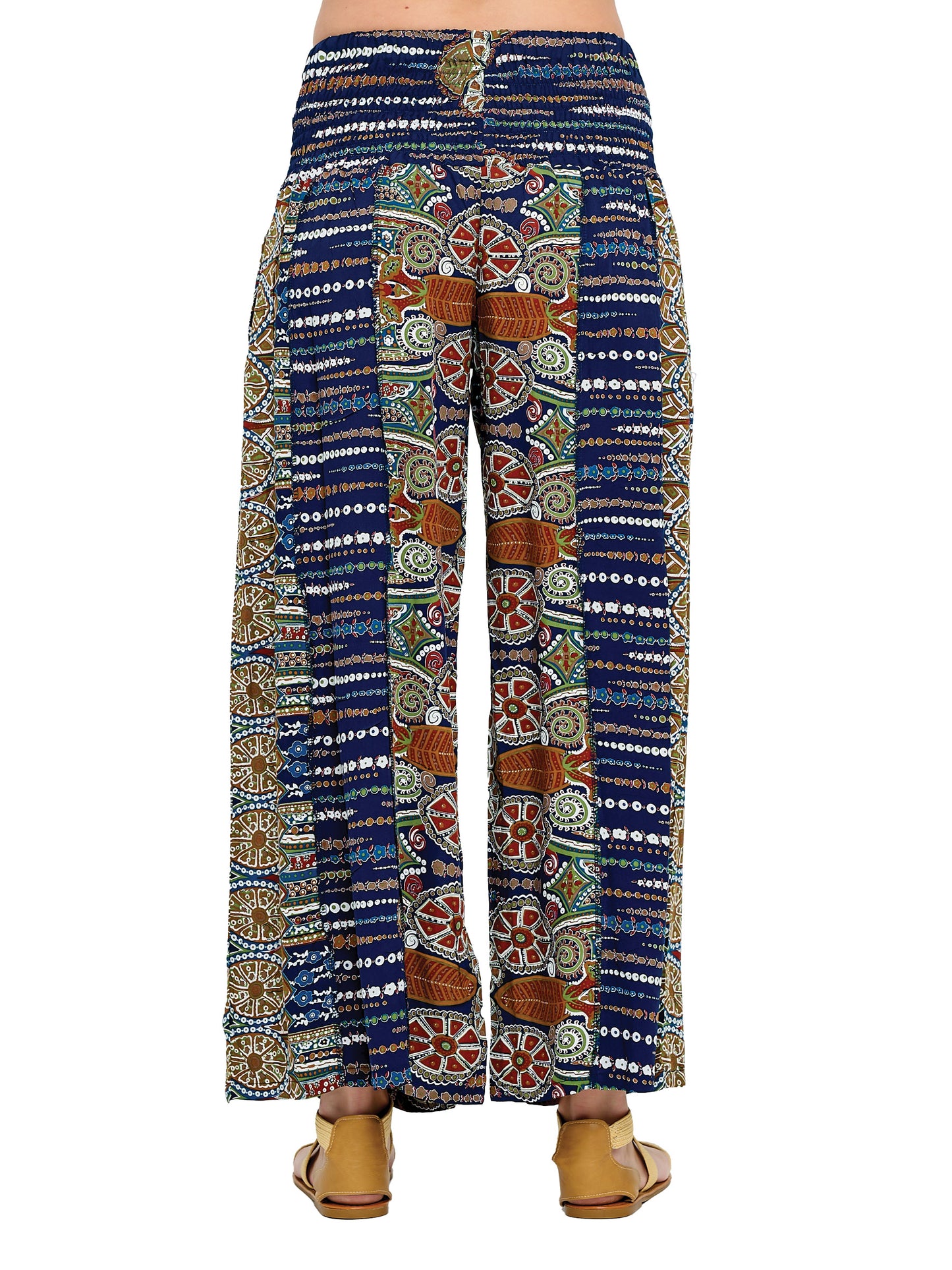 Pants Loose Fit Floral Pattern