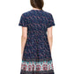 Dress Floral Pattern With Pockets