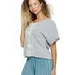 Boho Top Loose Fit Lace Detail