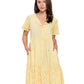 Dress Tiered Eyelet Fabric Tassels