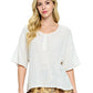 Boho Top Crinkle Loose Fit