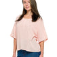 Boho Top Crinkle Loose Fit