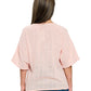 Boho Top Crinkle Loose Fit