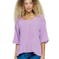 Boho Top Crinkle Loose Fit
