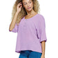 Boho Top Crinkle Loose Fit