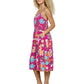 Jumpsuit Denim Print Patchwork