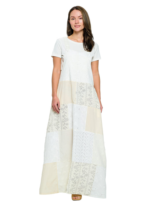 Overall Boho Crinkled Cotton