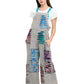 Overall Razor Cut Tie Dye Patchwork