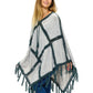 Poncho Patchwork Bohemian Vibe Crochet Details