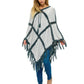 Poncho Patchwork Bohemian Vibe Crochet Details
