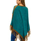 Poncho Patchwork Bohemian Vibe Crochet Details