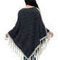 Poncho Patchwork Bohemian Vibe Crochet Details