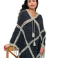 Poncho Patchwork Bohemian Vibe Crochet Details