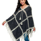 Poncho Patchwork Bohemian Vibe Crochet Details