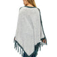 Poncho Patchwork Bohemian Vibe Crochet Details