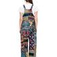 Overall Hippie Floral Patchwork