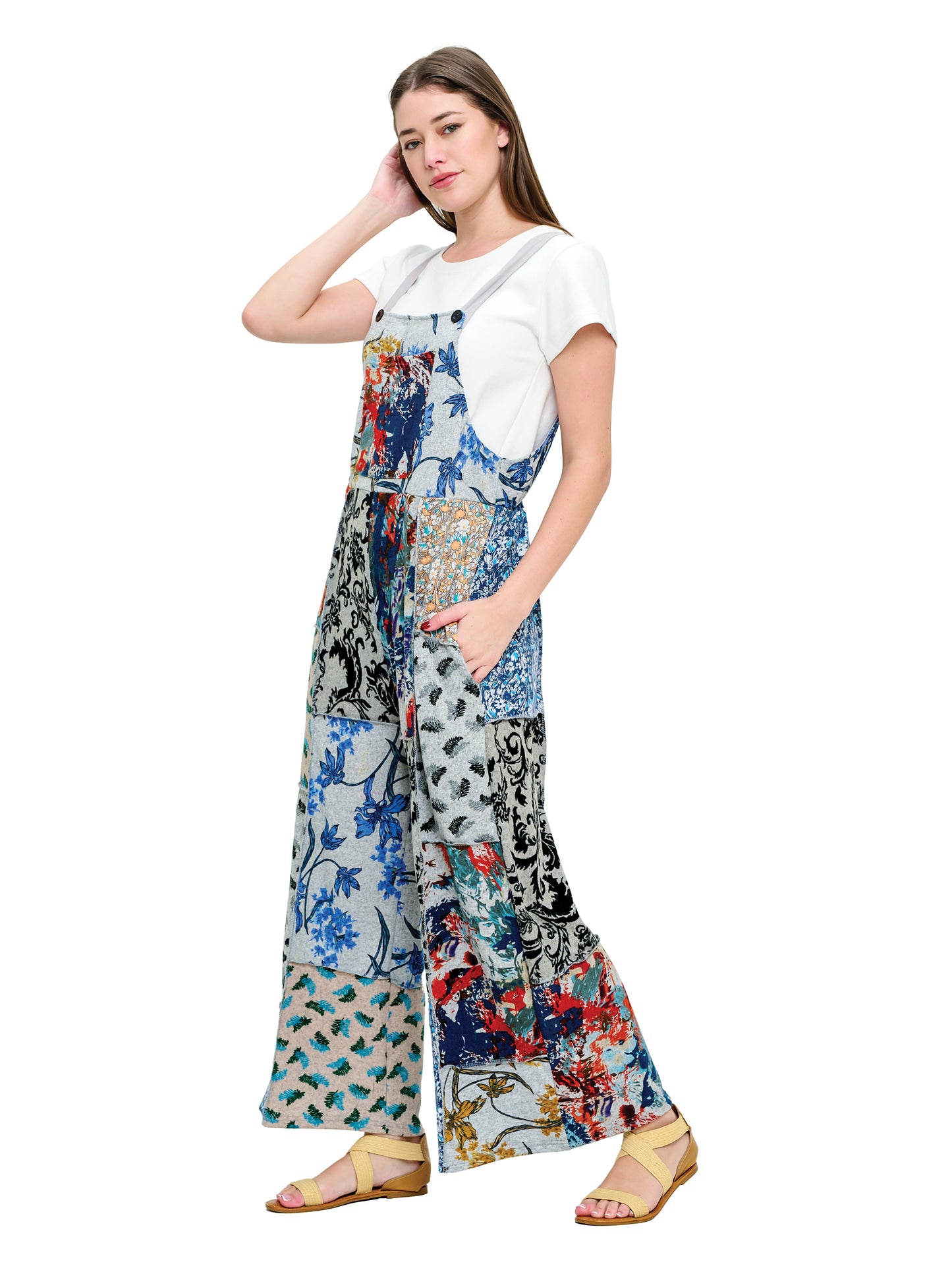 Overall Hippie Floral Multipatch