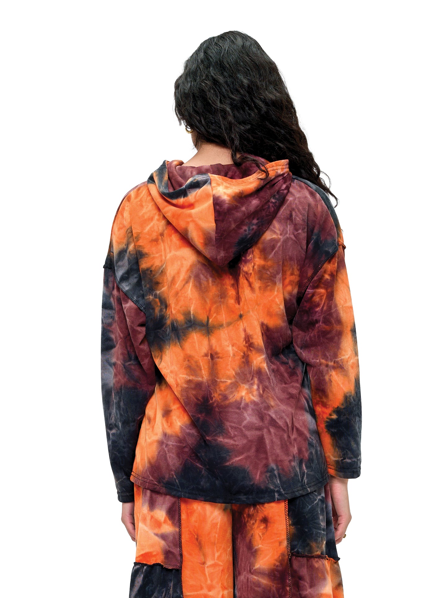 Hoodie Boho Multicolored Tie Dye