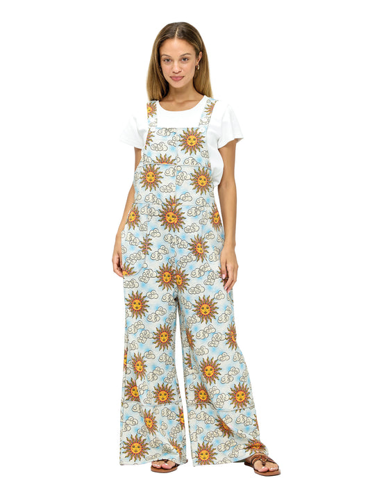 Overall Patchwork Celestial Sun Sky Print