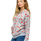 Zip-up Hoodie Christmas Santa Hat Print