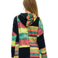Zip-up Hoodie Patchwork Rasta Colorblock