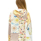 Zip-up Hoodie Whimsical & Retro Inspired Print