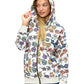 Zip-up Hoodie Vibrant Retro Sunglasses Print