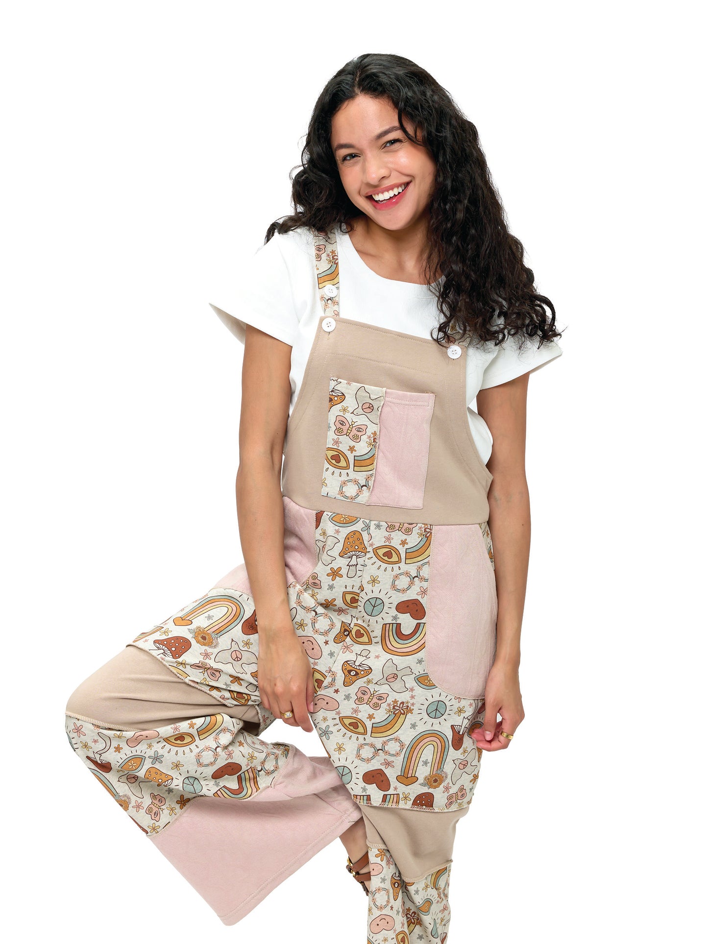 Overall Patchwork Boho Whimsical Prints
