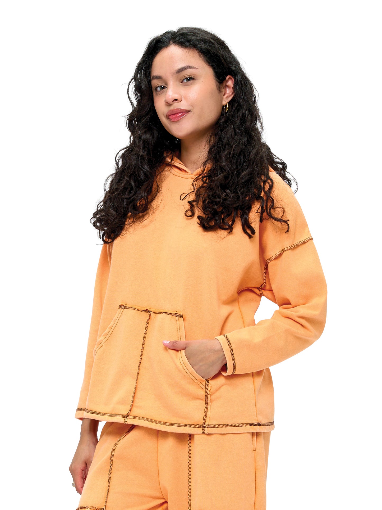 Hoodie Boho Casual Vintage Washed