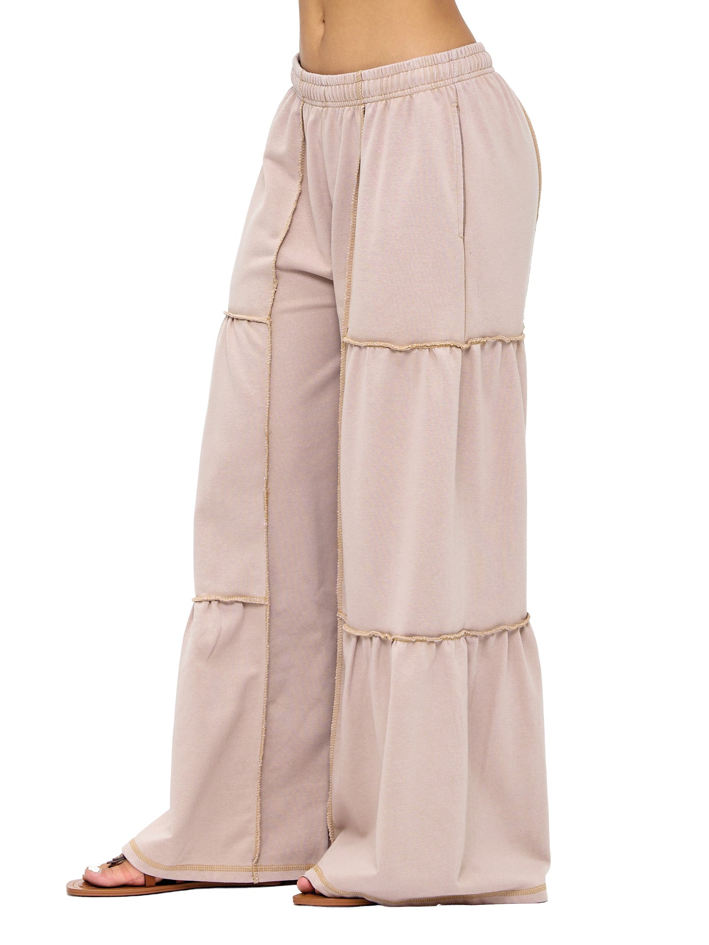 Palazzo Pants Boho Patchwork Vintage Washed