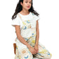 Overall Patchwork Celestial Sun Moon Print