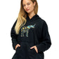 Hoodie Whimsical Elephant Mushroom Peace Print