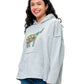 Hoodie Whimsical Elephant Mushroom Peace Print