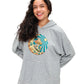 Hoodie Vibrant Celestial Moon Mushroom Peace Print