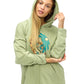 Hoodie Vibrant Celestial Moon Mushroom Peace Print