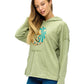 Hoodie Vibrant Celestial Moon Mushroom Peace Print