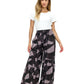 Palazzo Pants Boho Ruffled Floral Patchwork