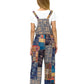 Overall Patchwork Colorblock Crochet Print