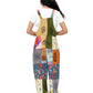 Overall Boho Floral Patchwork Symbols Printed