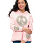 Hoodie Boho Peace Sign Patch Handstitched Details