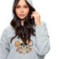 Hoodie Boho Celestial Mushroom Skull Print