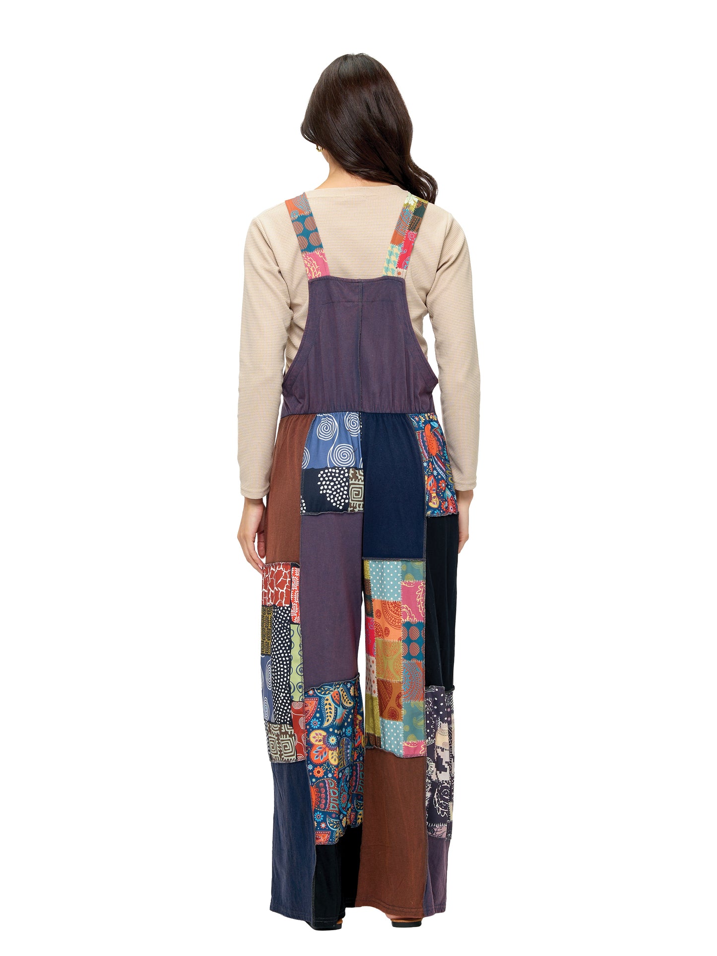 Overall Boho Floral Patchwork Print