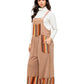 Overall Boho Ruffled Zig Zag Patches