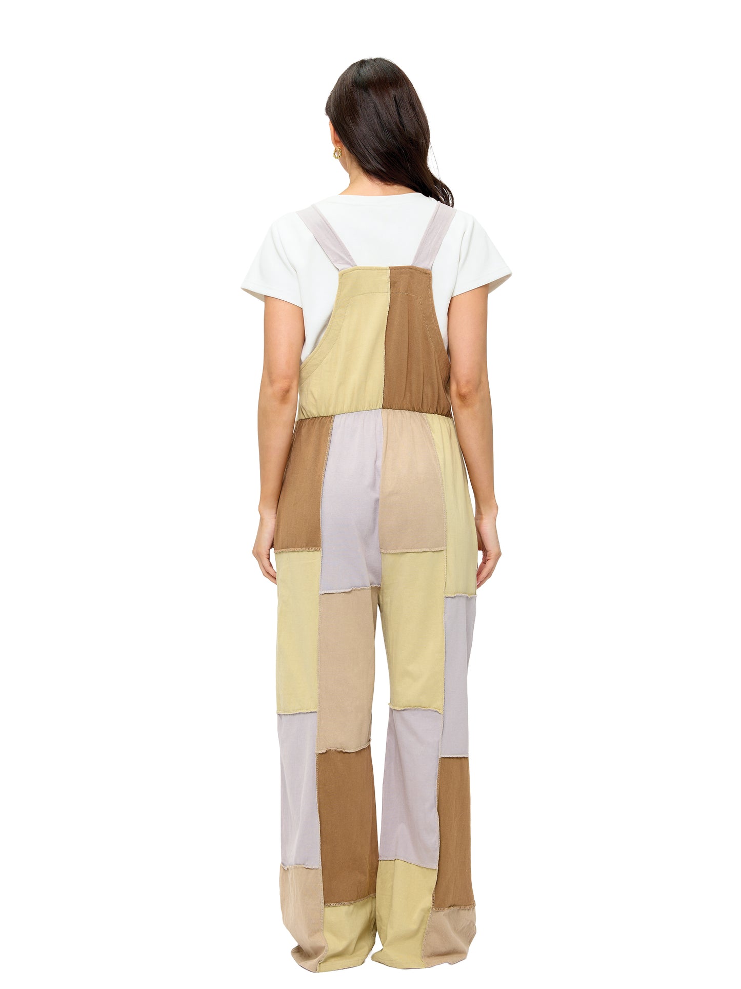 Overall Patchwork Earthy Tones