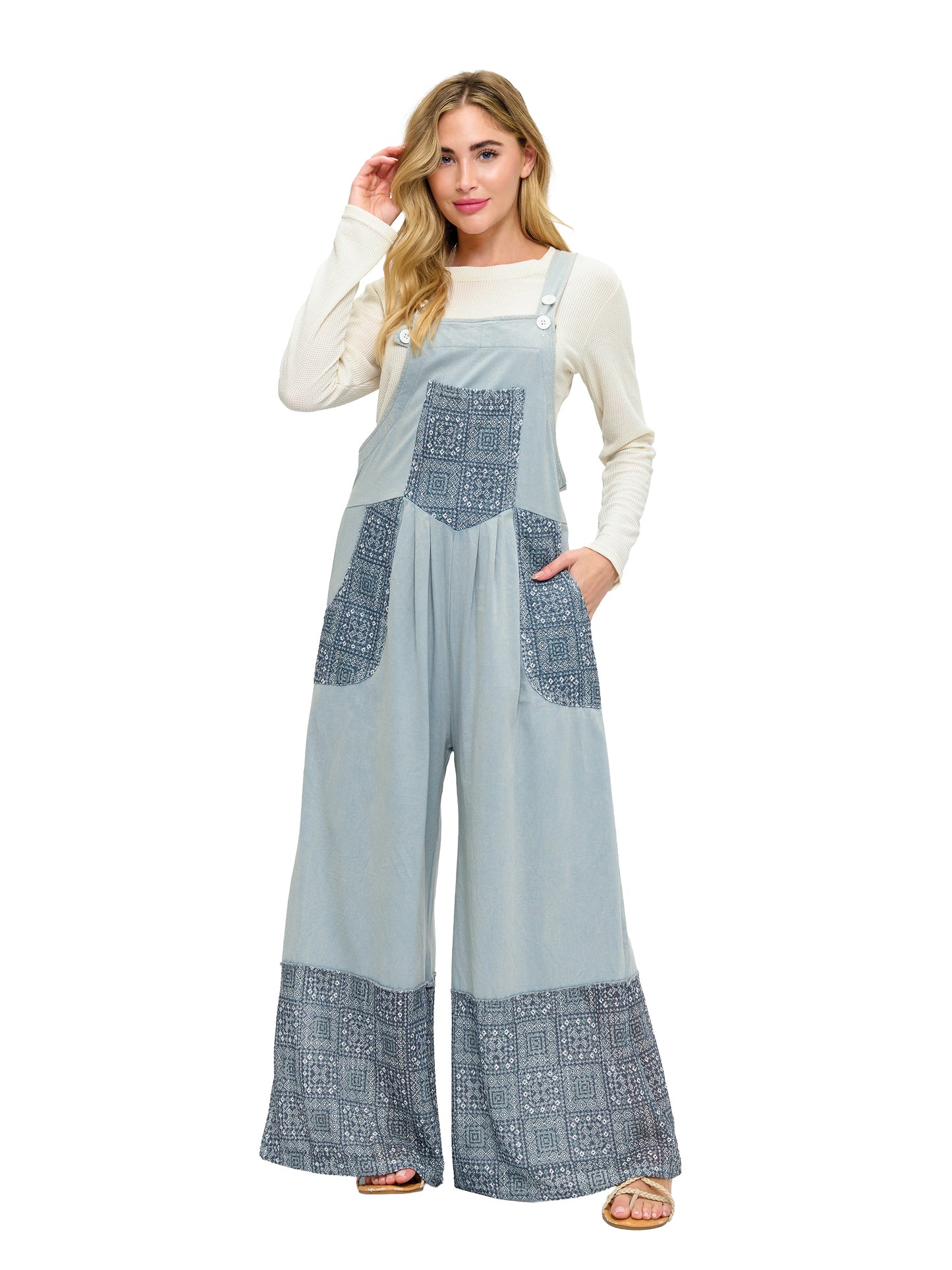 Overall Boho Ruffled Floral Lace Patches